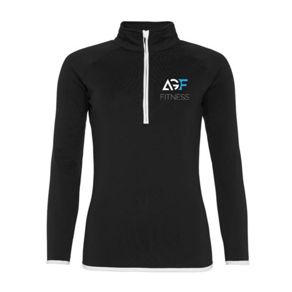 Girlie cool ½ zip sweatshirt Thumbnail